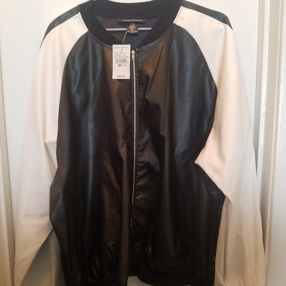 Ashley Stewart Black and White Jacket